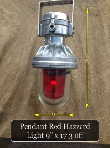 Red Hazard Pendant Light